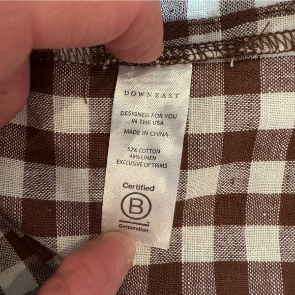 DownEast Linen Blend Wrap Skirt • size 10 - Picture 6 of 7